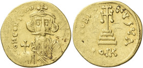 Constans II, September 641 – 15 July 678, with colleagues from 654 

Solidus of 23 siliquae 651-654, AV 20 mm, 4.22 g. δ N CONStAN – TINYS PP AV Bus...