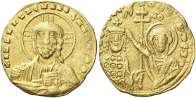 John I Tzimisces, 11 December 969 – 11 January 976 

Histamenon 969–976, AV 20 mm, 4.04 g. +IhS XIS ReX ReGNANTIhM Facing bust of Christ, with decor...