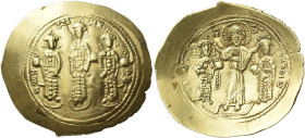 Romanus IV Diogenes, 1 January 1068 – September 1071 and associate rulers 

Histamenon circa 1068-1071, AV 27 mm, 4.36 g. KωN – MX – ANΔ Three figur...