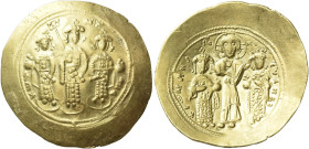 Romanus IV Diogenes, 1 January 1068 – September 1071 and associate rulers 

Histamenon circa 1068-1071, AV 26 mm, 4.37 g. KωN – MX – ANΔ Three figur...