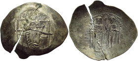 Theodore I Comnenus-Lascaris (Empire of Nicaea), 1204 – 1222 AD 

Trachy, Nicaea circa 1208-1212 AD, EL 35 mm, 4.30 g. IC XC Full-length figure of C...