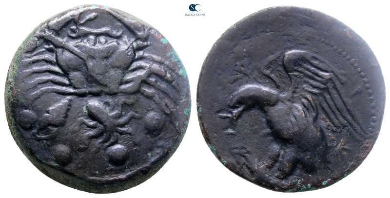 Sicily. Akragas circa 425-406 BC. 
Hemilitron Æ

26 mm, 13,51 g



Very F...