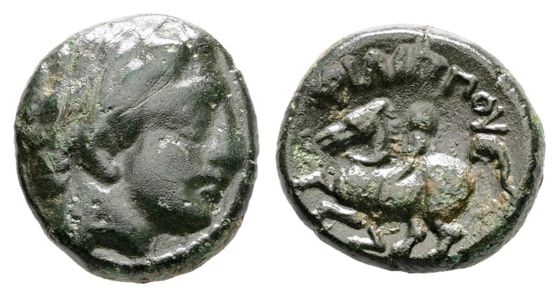 Kings of Macedon. Uncertain mint. Philip II of Macedon 359-336 BC. 
Bronze Æ
...