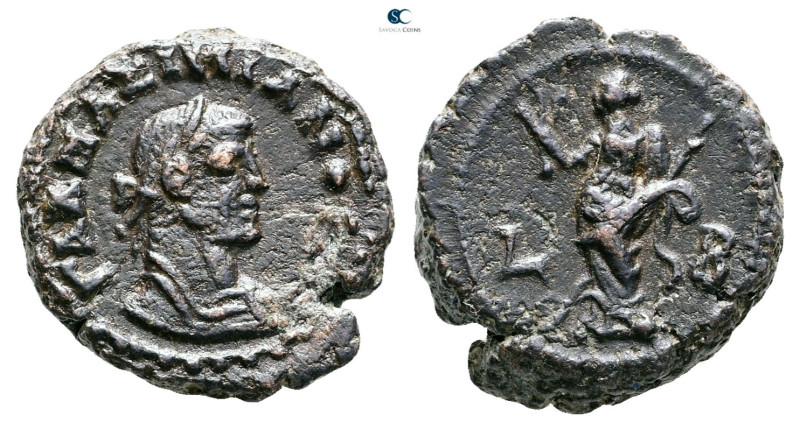 Egypt. Alexandria. Galerius Maximianus, as Caesar AD 293-305. 
Potin Tetradrach...