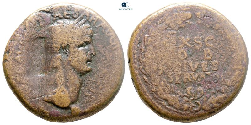 Claudius AD 41-54. Rome
Sestertius Æ

33 mm, 25,02 g



Nearly Very Fine
