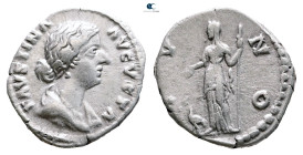Faustina II AD 147-175. Rome. Denarius AR