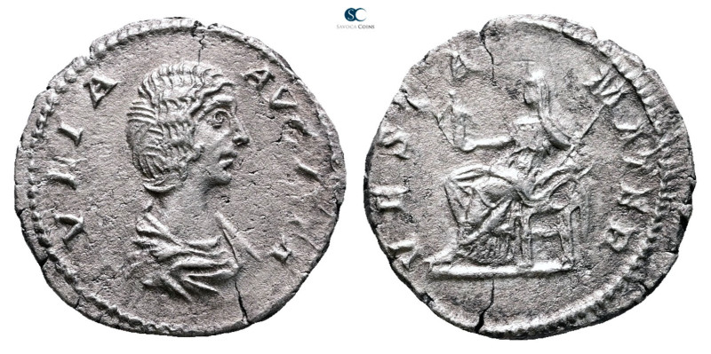 Julia Domna. Augusta AD 193-217. Rome
Denarius AR

18 mm, 2,68 g



Very ...