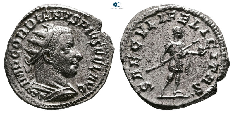 Gordian III AD 238-244. Antioch
Antoninianus AR

22 mm, 4,23 g



Very Fi...