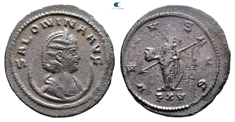 Salonina AD 254-268. Antioch
Billon Antoninianus

21 mm, 3,72 g



Very F...