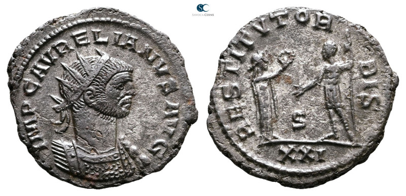 Aurelian AD 270-275. Antioch
Antoninianus Æ silvered

24 mm, 3,88 g



Ve...