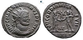 Maximianus Herculius AD 286-305. Heraclea. Radiatus Æ