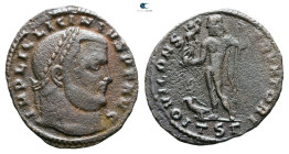 Licinius I AD 308-324. Thessaloniki. Follis Æ