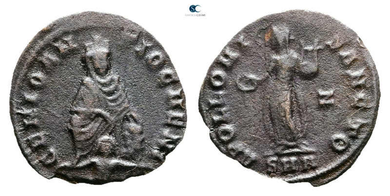 Time of Maximinus II AD 310-313. Antioch
Follis Æ, "Persecution" issue

15 mm...