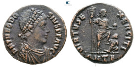 Theodosius I AD 379-395. Antioch. Follis Æ