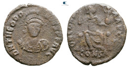 Theodosius I AD 379-395. Constantinople. Follis Æ