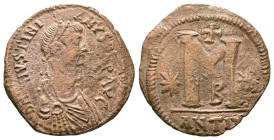 Justinian I AD 527-565. Antioch. Follis or 40 Nummi Æ