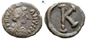 Justinian I AD 527-565. Salona. Half Follis or 20 Nummi Æ