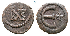 Justin II AD 565-578. Theoupolis (Antioch). Pentanummium Æ