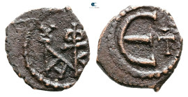 Justin II AD 565-578. Theoupolis (Antioch). Pentanummium Æ