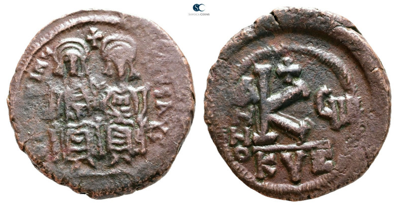 Justin II and Sophia AD 565-578. Cyzicus
Follis or 40 Nummi Æ

24 mm, 6,72 g...