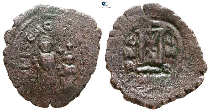 Heraclius with Heraclius Constantine AD 610-641. Nikomedia
Follis or 40 Nummi Æ...