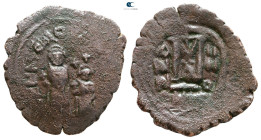 Heraclius with Heraclius Constantine AD 610-641. Nikomedia. Follis or 40 Nummi Æ