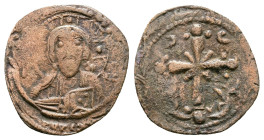 Nicephorus III Botaniates AD 1078-1081. Constantinople. Anonymous Follis Æ