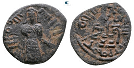 Umayyad. Halab mint. Abd al-Malik  AH 65-86. Æ Fals
