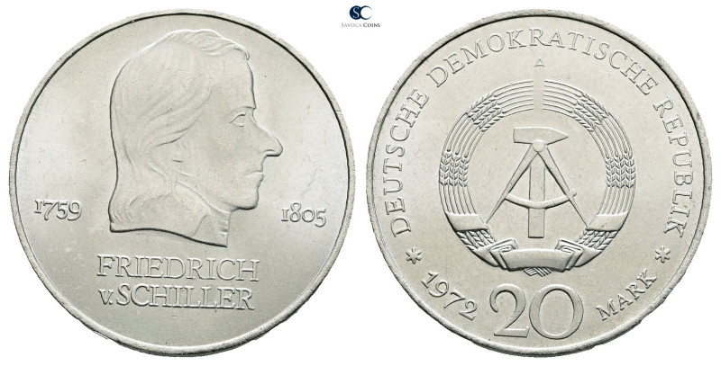 Germany. AD 1972. Friedrich Schiller
20 Mark 1972

 mm, 15 g



Uncircula...