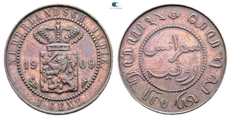 India. AD 1909. 
1 Cent 1909

 mm, 4,7 g



Nearly Extremely Fine