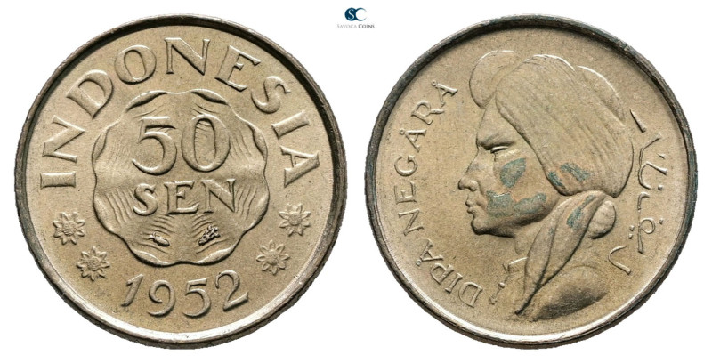 Indonesia. AD 1952. 
50 Sen 1952

 mm, 3,22 g



Mint State