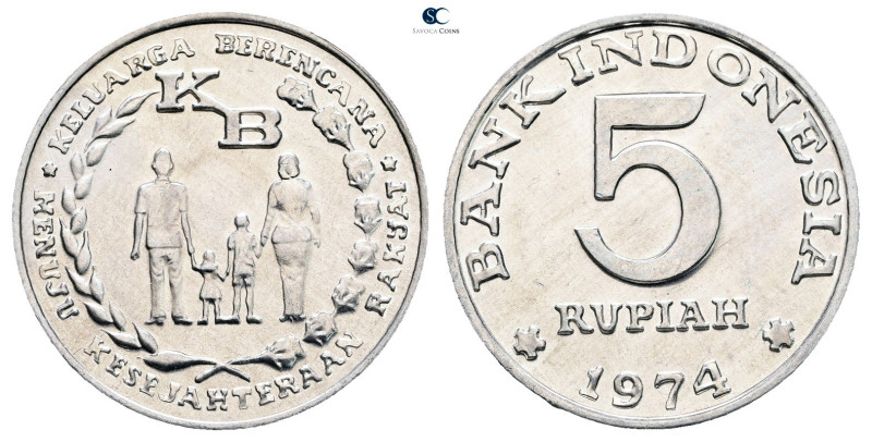 Indonesia. AD 1974. FAO
5 Rupiah 1974

 mm, 3 g



Mint State