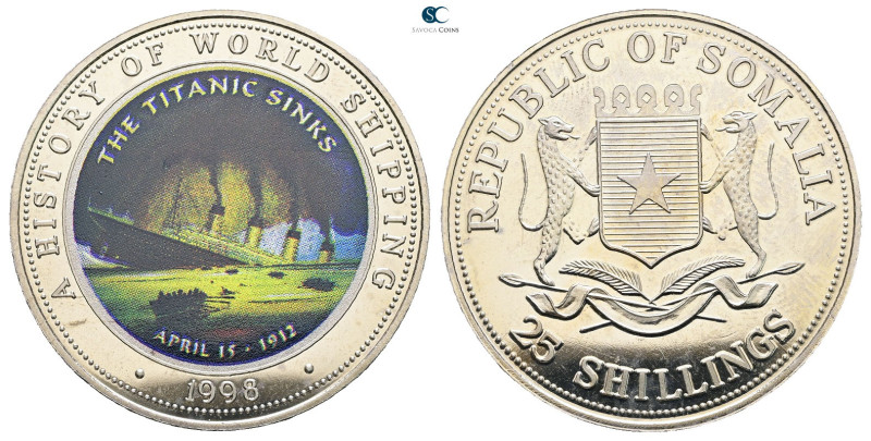 Somalia. AD 1998. Titanic
25 Shillings

 mm, 20 g



Proof