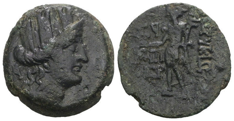 Cilicia. Korykos. AE 22. First century BC. Weight 4,75 gr - Diameter 19 mm.