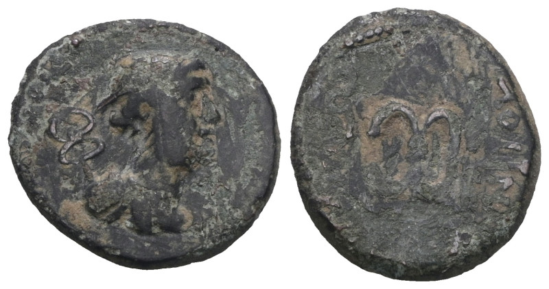 Greek bronze coin. Weight 2,13 gr - Diameter 15 mm.