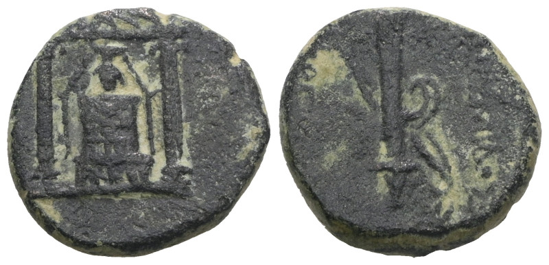 Pamphylia, Perge, AE, ca 50-30 BC. Weight 4,63 gr - Diameter 15 mm.