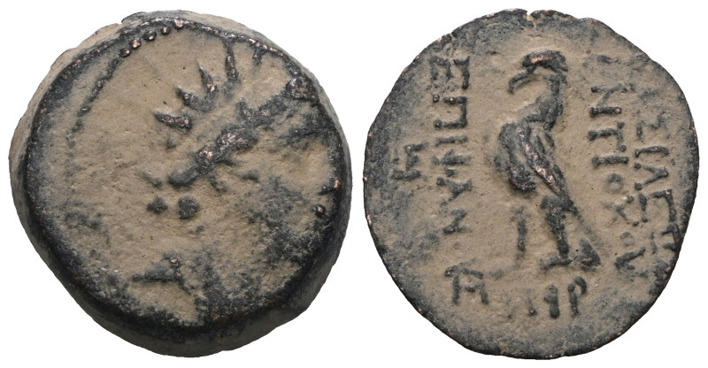 Seleukid kingdom, Antiochos IV Epiphanes, AE, 175-164 BC. Artificial sandpatina....