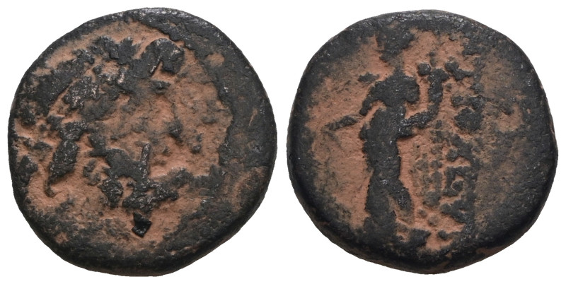 Greek bronze coin. Artificial sandpatina. Weight 4,63 gr - Diameter 15 mm.