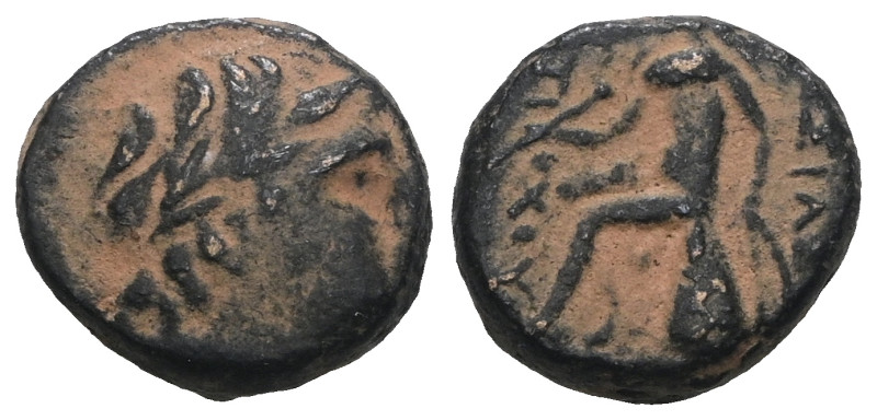 Seleukid Kingdom, Antiochos I Soter, AE, 281-261 BC. Artificial sandpatina. Weig...