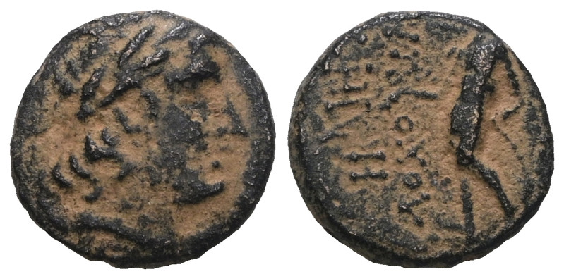 SELEUKID EMPIRE. Antiochos III ‘the Great’. 222-187 BC. Æ. Artificial sandpatina...