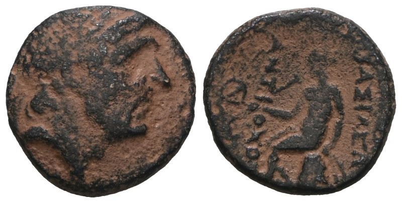 Seleukid Kingdom, Antiochos I Soter, AE, 281-261 BC. Artificial sandpatina. Weig...