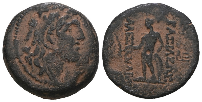 Seleukid Kings of Syria, Alexander I Balas (150-146/145 BC) AE. Artificial sandp...