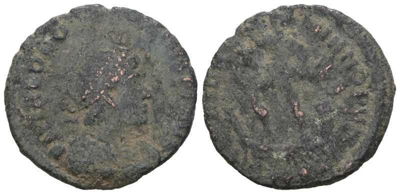 Theodosius I. A.D. 379-395. AE. Weight 4,13 gr - Diameter 21 mm.