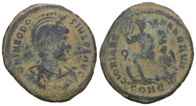 Theodosius I. A.D. 379-395. AE. Weight 4,77 gr - Diameter 23 mm.