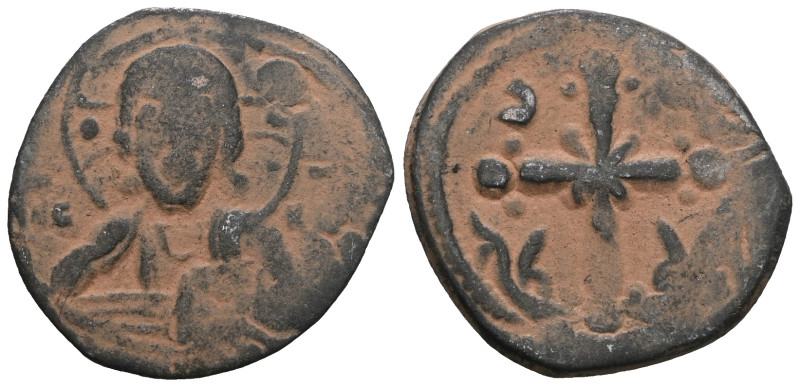 Nicephorus III Botaniates AD 1078-1081. Anonymous Follis. Artificial sandpatina....