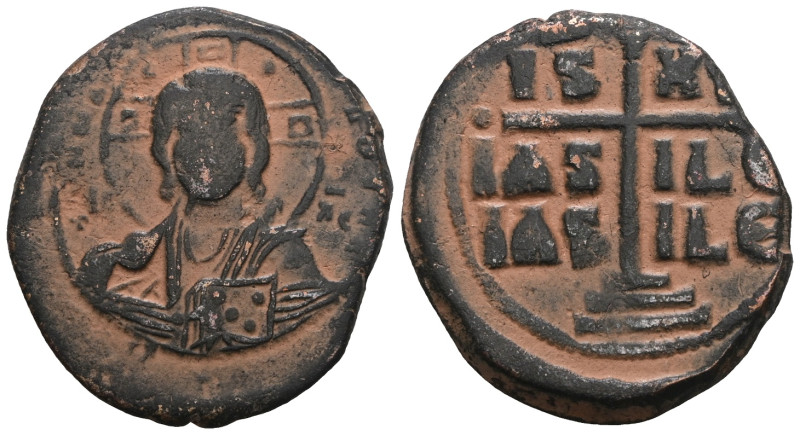 Romanus III (1028-1034) AE Anonymous.Follis. Artificial sandpatina. Weight 11,40...