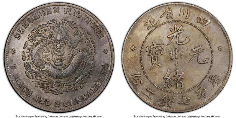 Szechuan. Kuang-hsü Dollar ND (1901-1908) XF Details (Repaired) PCGS, KM-Y238, L...