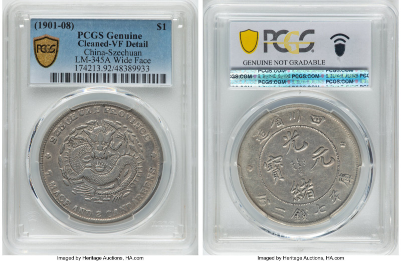 Szechuan. Kuang-hsü Dollar ND (1901-1908) VF Details (Cleaned) PCGS, KM-Y238, L&...