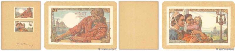 Country : FRANCE 
Face Value : 20 Francs PÊCHEUR Épreuve 
Date : (1942) 
Period/...