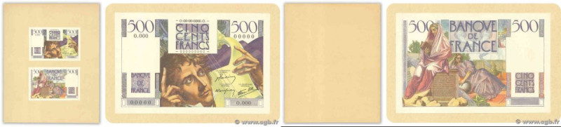 Country : FRANCE 
Face Value : 500 Francs CHATEAUBRIAND Épreuve 
Date : (1945) 
...